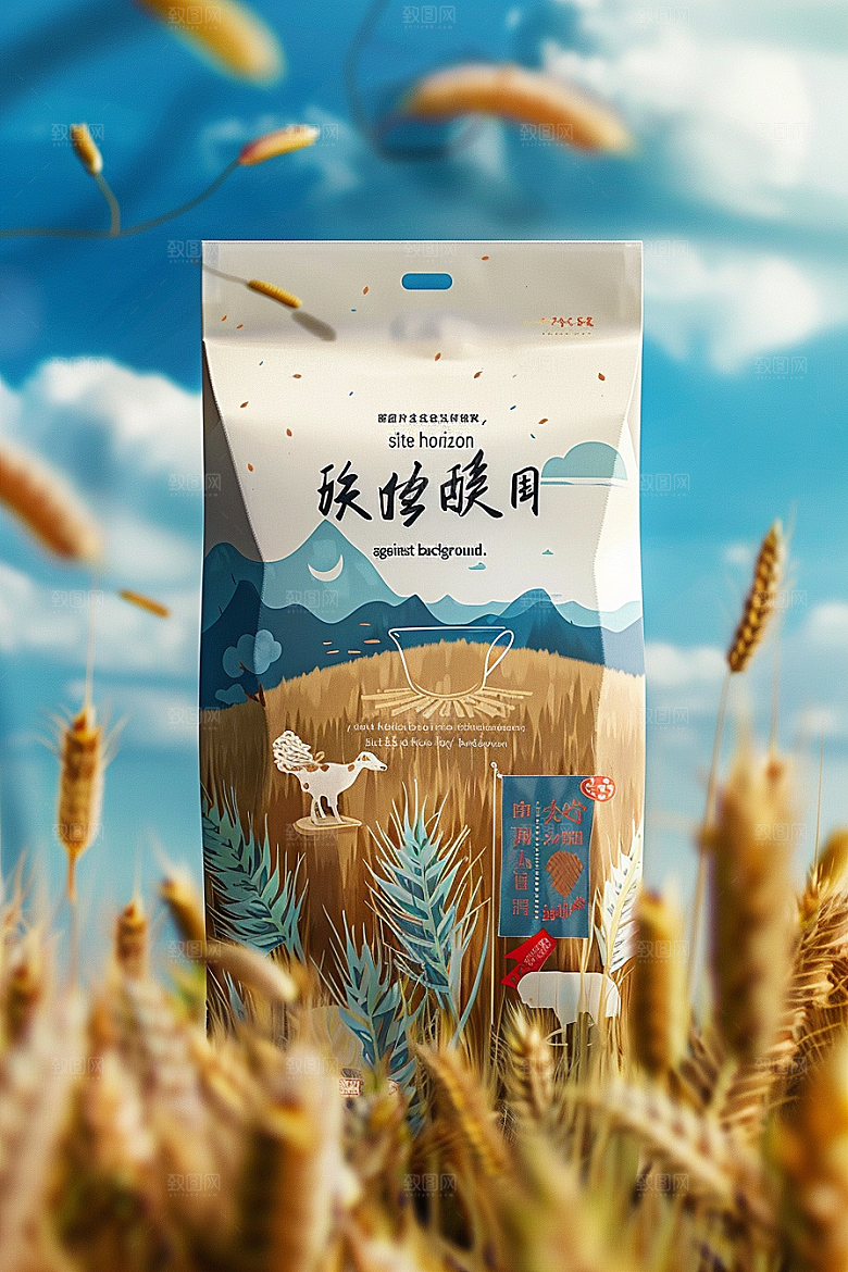农产品包装袋高清包装设计素材