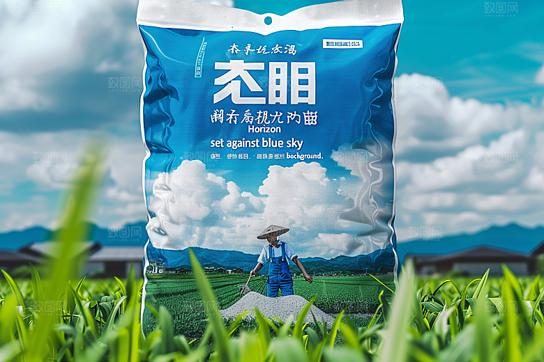 农产品包装袋高清样机素材