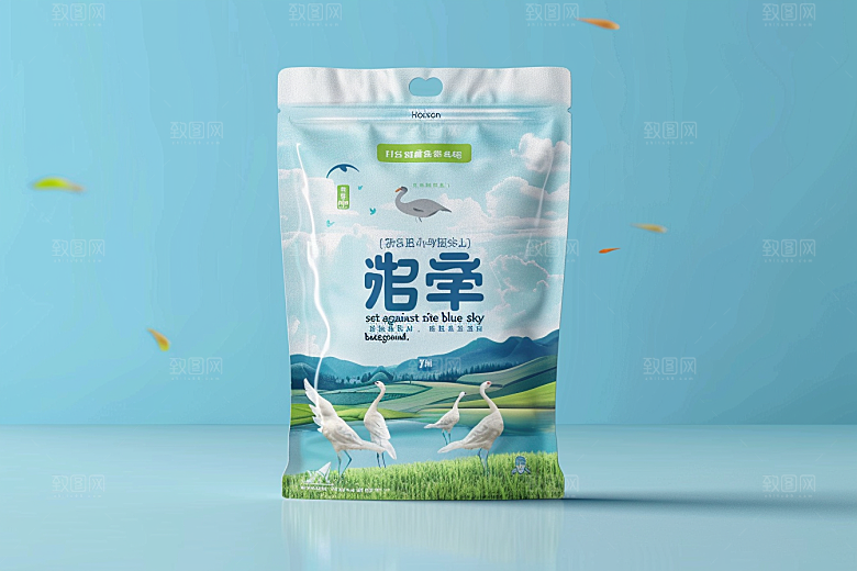 农产品包装袋食品大口袋素材
