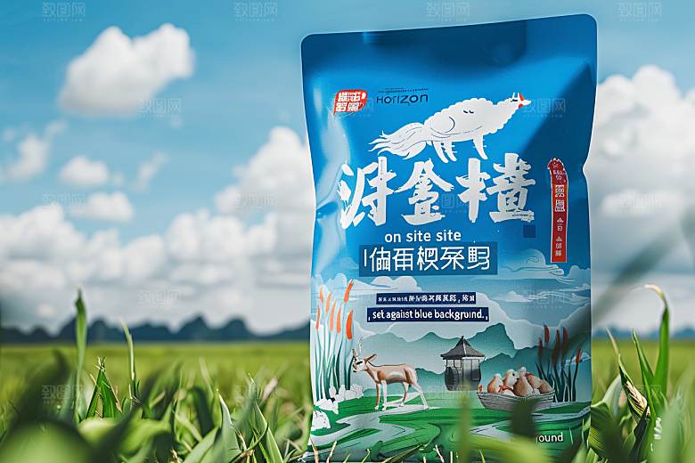 农产品包装袋食品乡村振兴素材