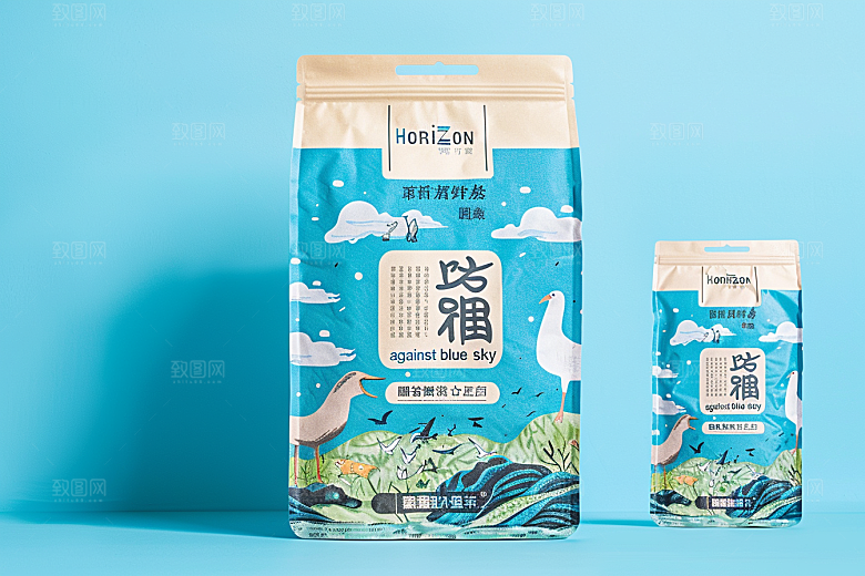 农产品包装袋乡村振兴包装设计素材