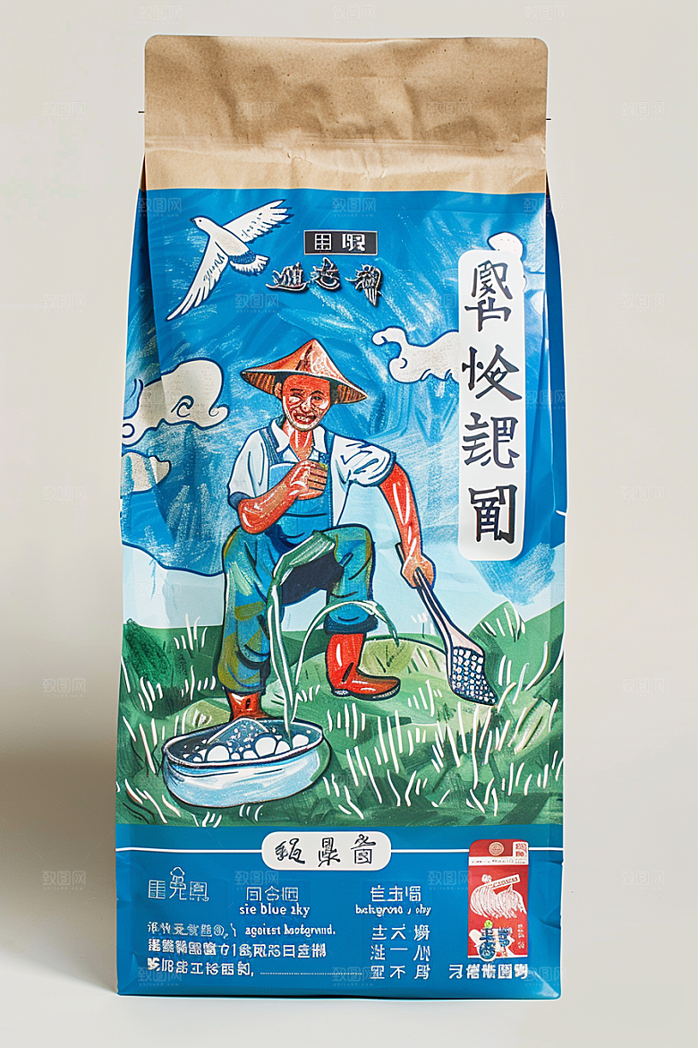 农产品包装袋高清有机素材