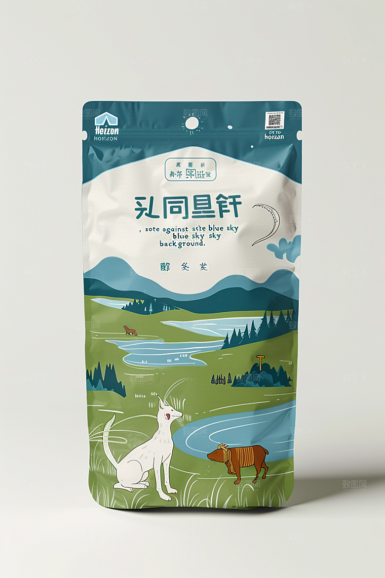 农产品包装袋样机乡村振兴素材