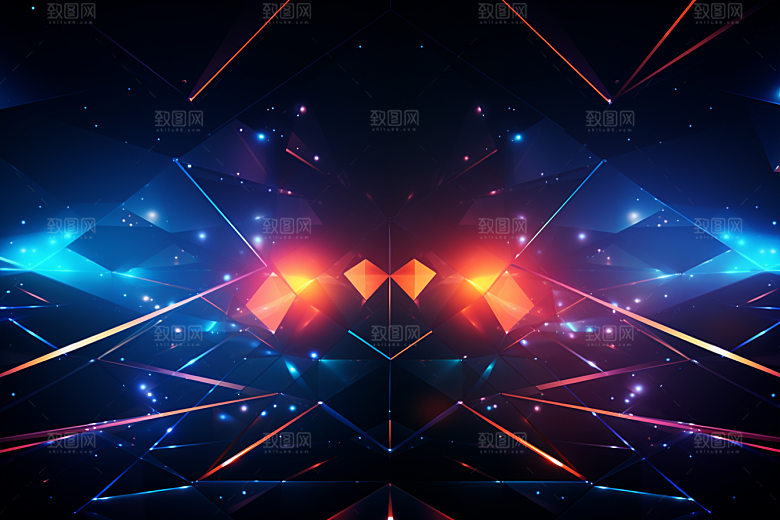 科技未来深色幻灯片背景
