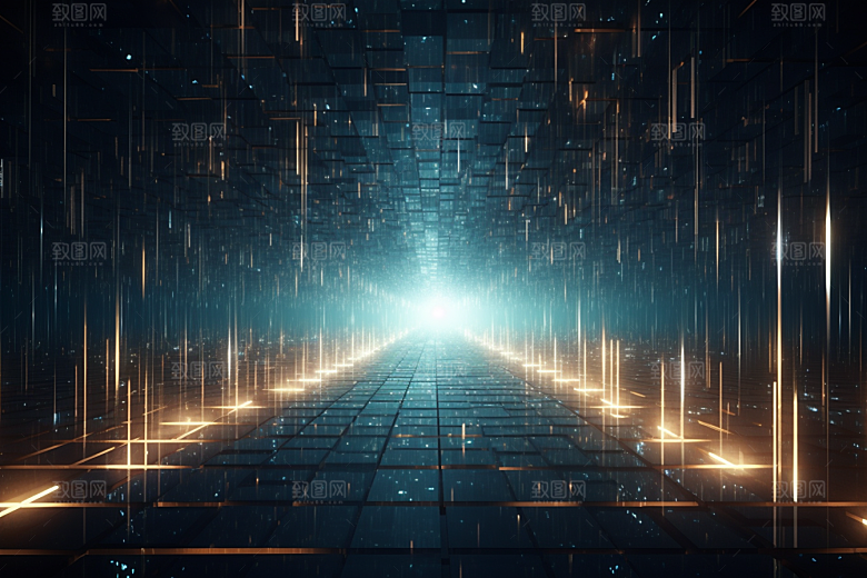 科技深色信息技术幻灯片背景