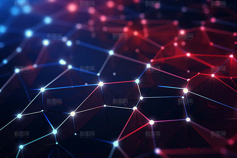 科技数字化光束幻灯片背景
