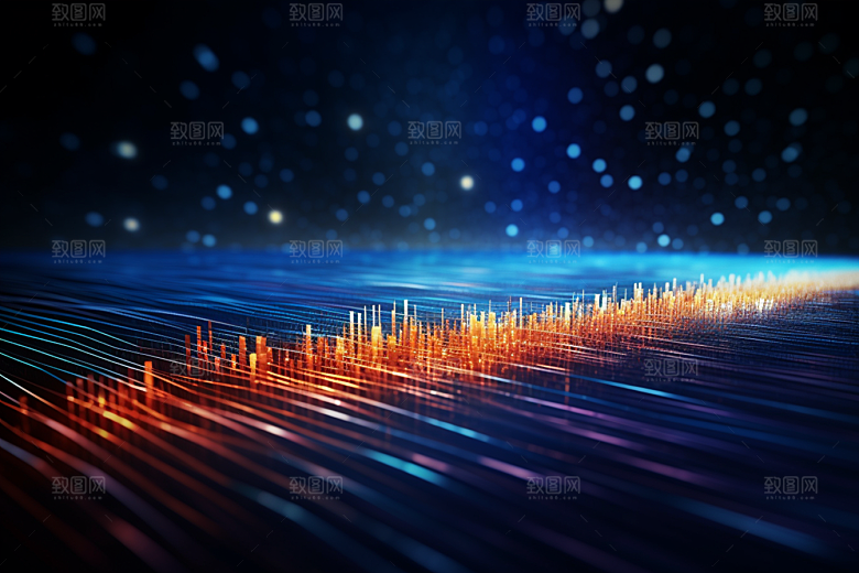 科技抽象科幻幻灯片背景