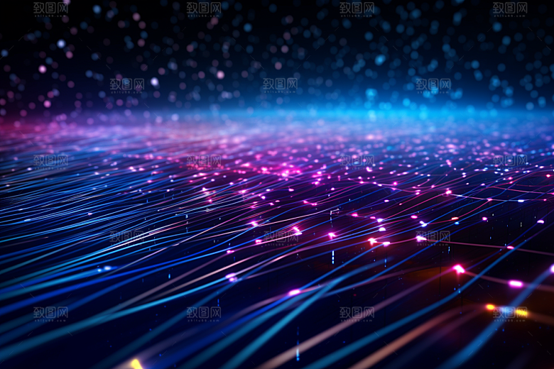 科技抽象信息技术幻灯片背景