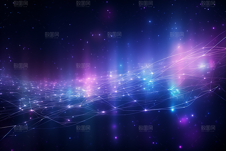 科技光影数字化幻灯片背景