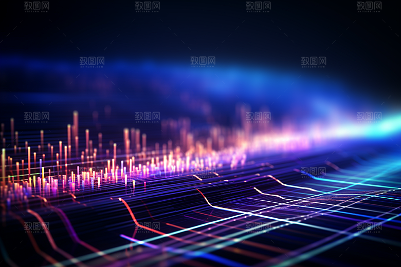 科技光束信息技术幻灯片背景