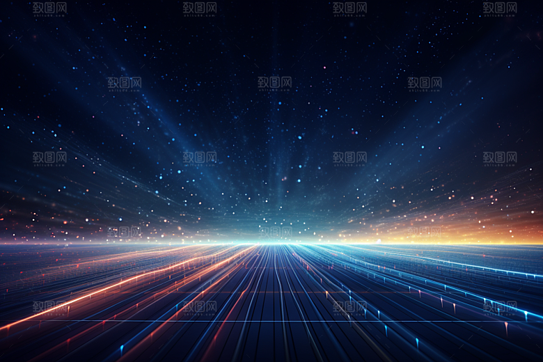 科技深色未来幻灯片背景