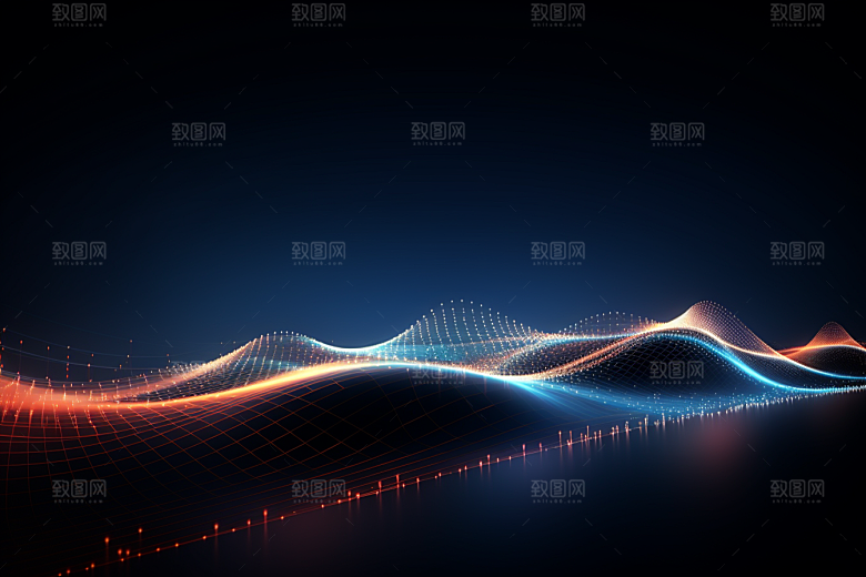 科技抽象信息技术幻灯片背景
