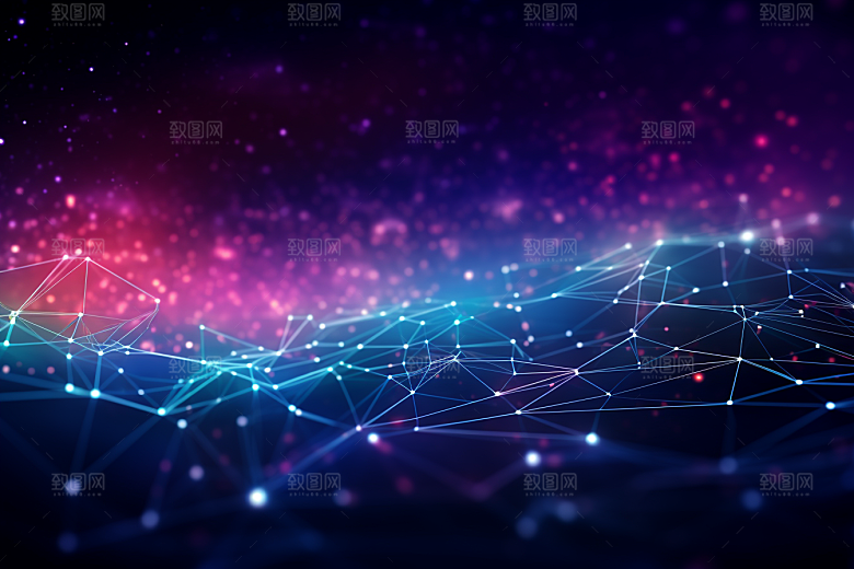 科技信息技术深色幻灯片背景