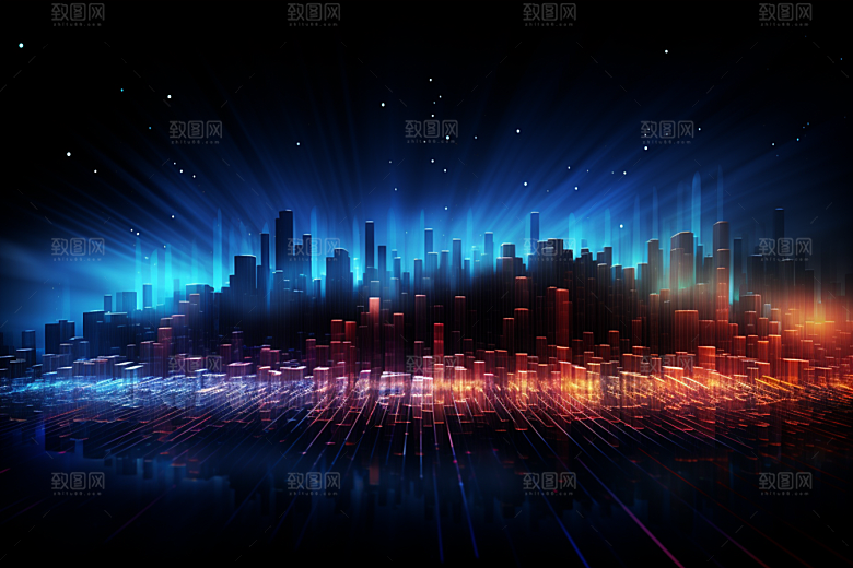 科技抽象未来幻灯片背景