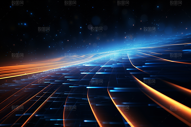 科技光影未来幻灯片背景