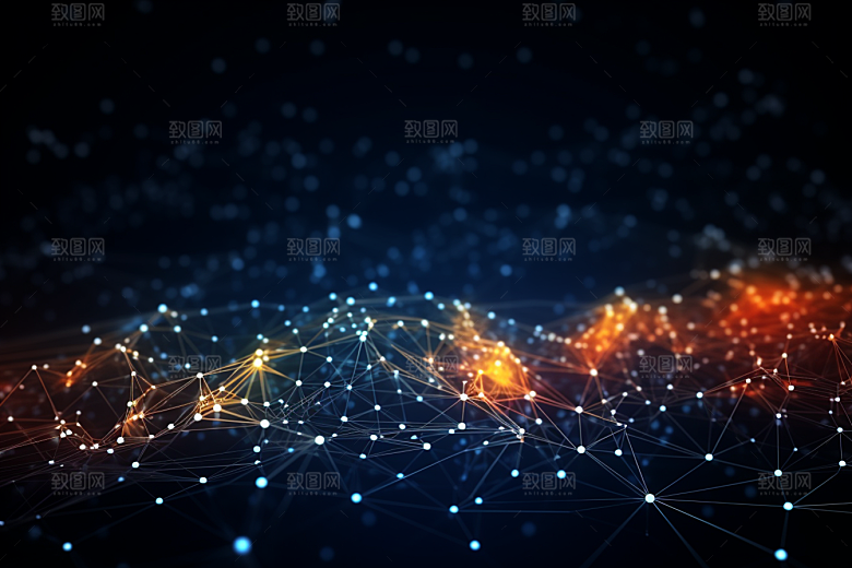 科技光束科幻幻灯片背景