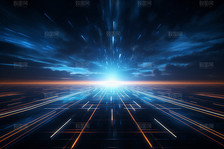 科技深色数字化幻灯片背景