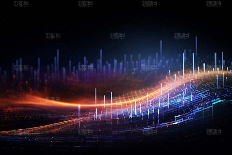 科技光束光效幻灯片背景