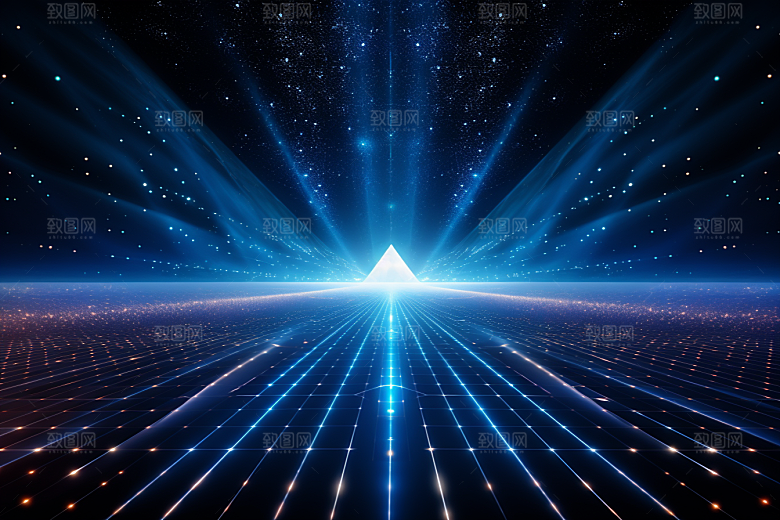 科技数字化抽象幻灯片背景