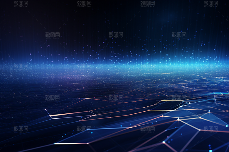 科技信息技术抽象幻灯片背景