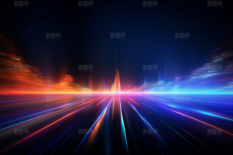 科技抽象信息技术幻灯片背景