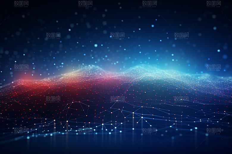 科技数字化光效幻灯片背景