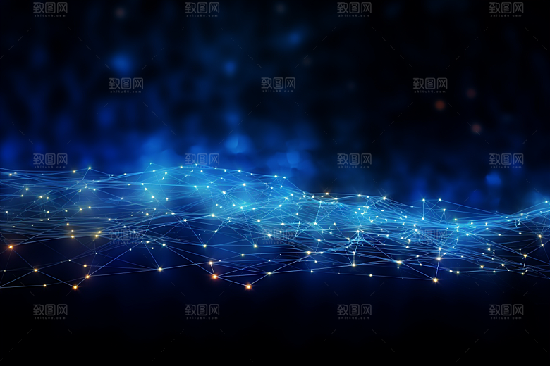 科技光束数字化幻灯片背景