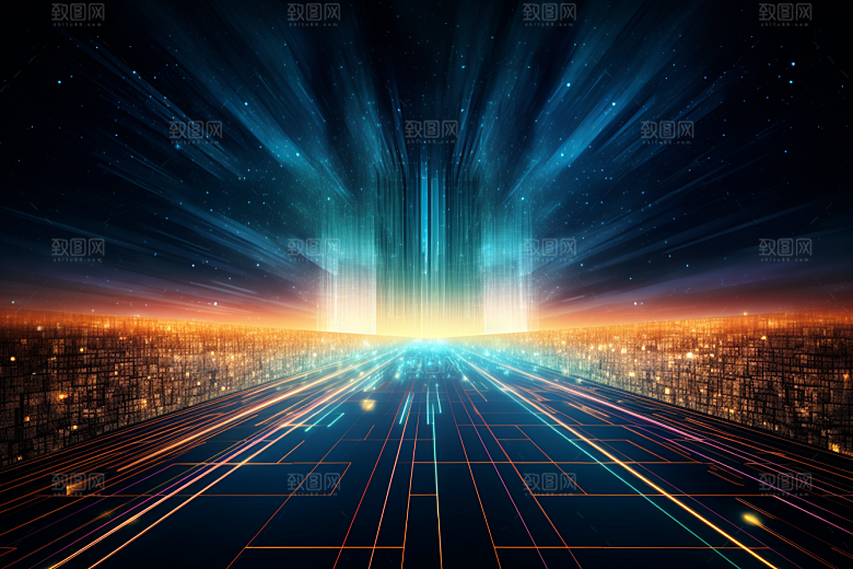科技数字化信息技术幻灯片背景