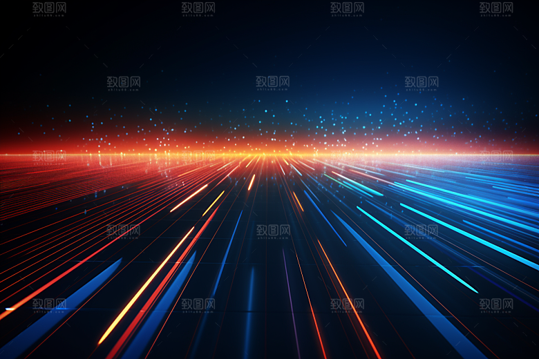 科技光影光效幻灯片背景