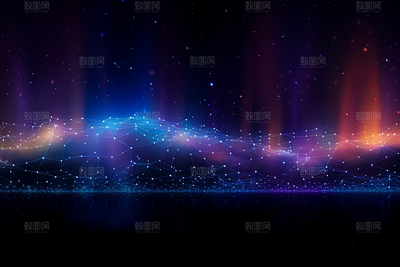 科技抽象数字化幻灯片背景