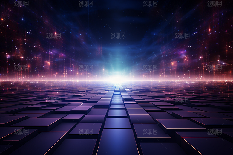 科技数字化科幻幻灯片背景