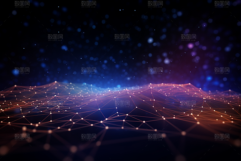 科技抽象科幻幻灯片背景