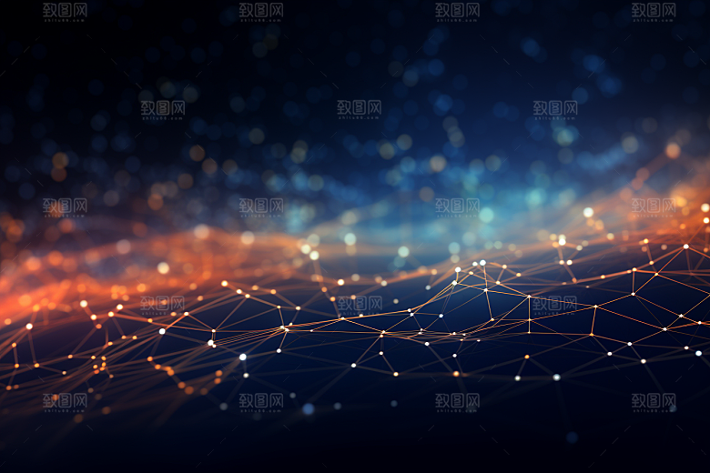 科技抽象信息技术幻灯片背景