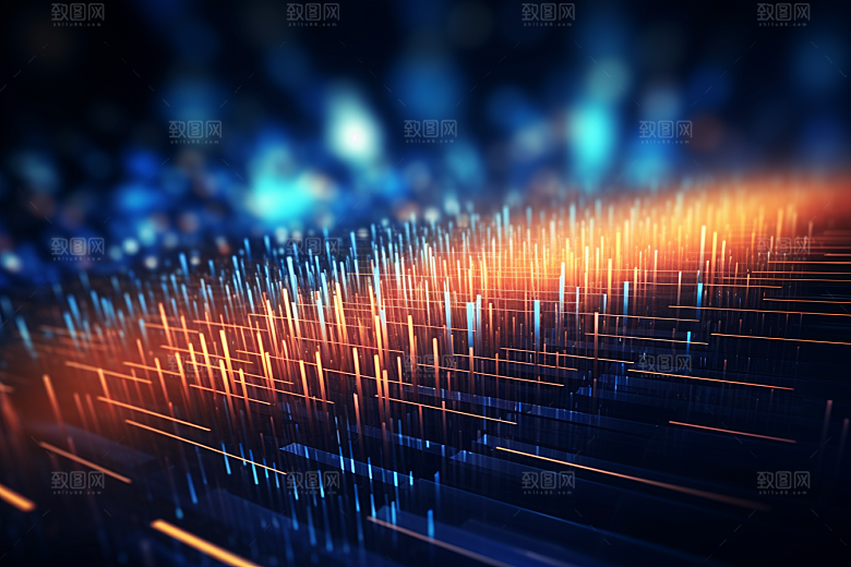 科技光效数字化幻灯片背景