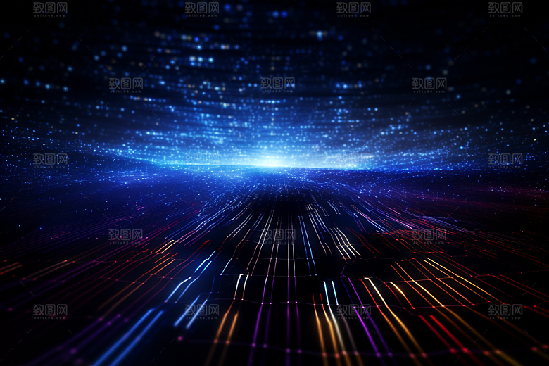 科技科幻深色幻灯片背景