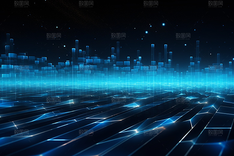 科技未来信息技术幻灯片背景