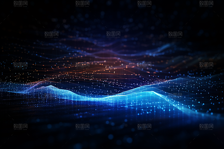 科技光束信息技术幻灯片背景
