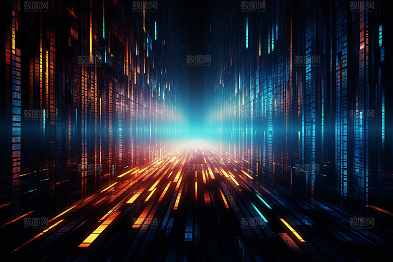 科技抽象未来幻灯片背景