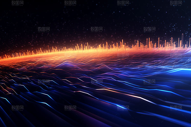 科技抽象信息技术幻灯片背景