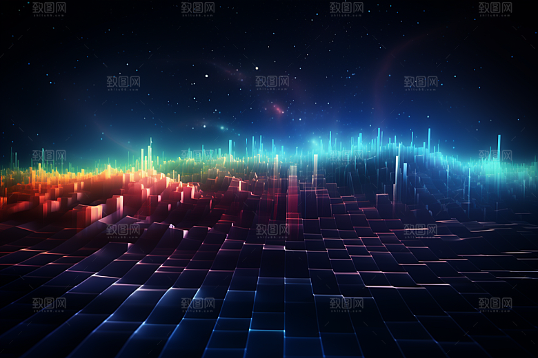 科技抽象未来幻灯片背景