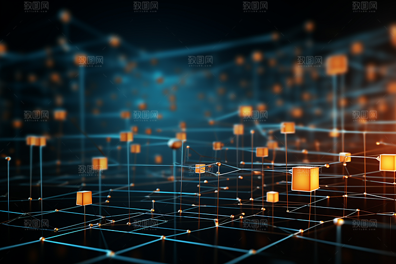 科技科幻信息技术幻灯片背景