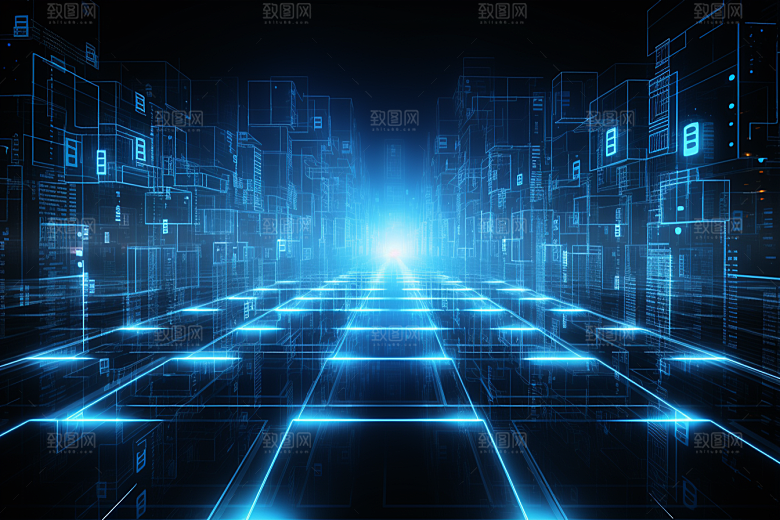 科技数字化未来幻灯片背景