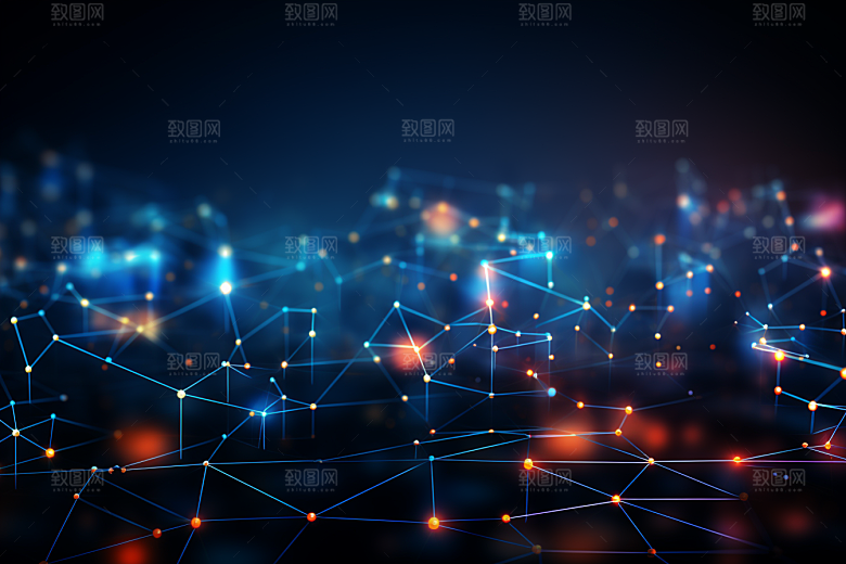 科技深色信息技术幻灯片背景