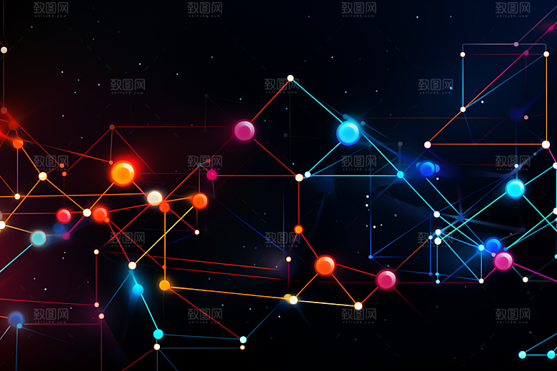 科技信息技术深色幻灯片背景