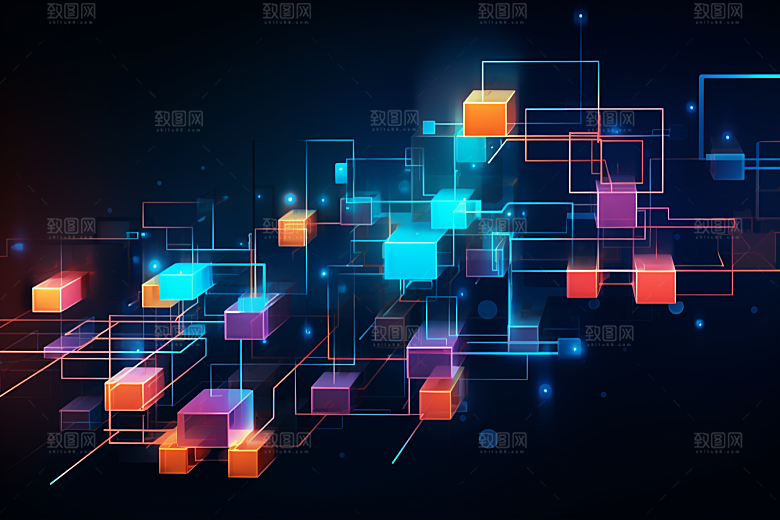 科技抽象未来幻灯片背景