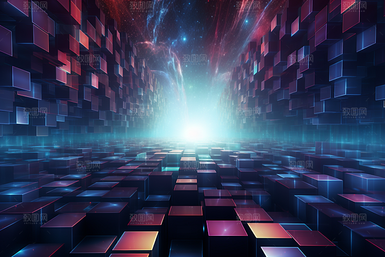 科技数字化未来幻灯片背景