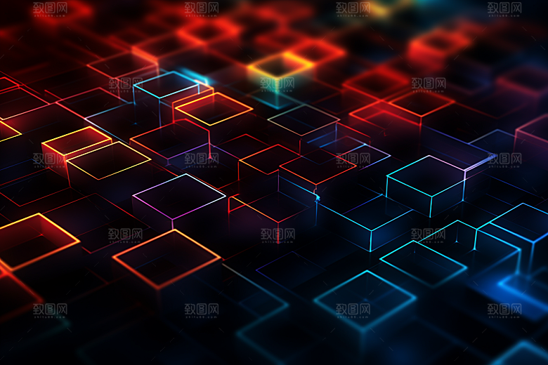 科技光效数字化幻灯片背景