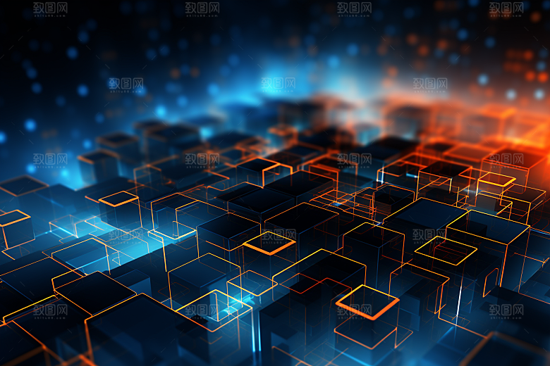 科技信息技术数字化幻灯片背景