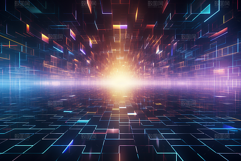 科技数字化未来幻灯片背景