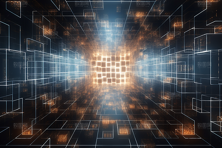 科技数字化未来幻灯片背景